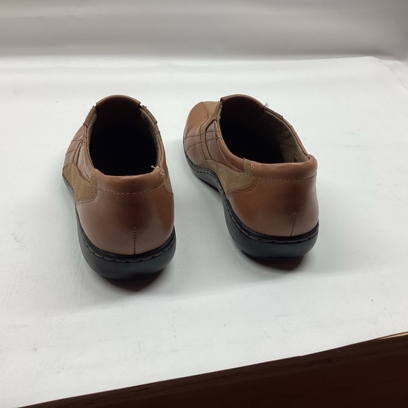 Clark’s Bendables Women’s Brown Leather & Suede Slip On. Size 10M - Picture 4 of 6
